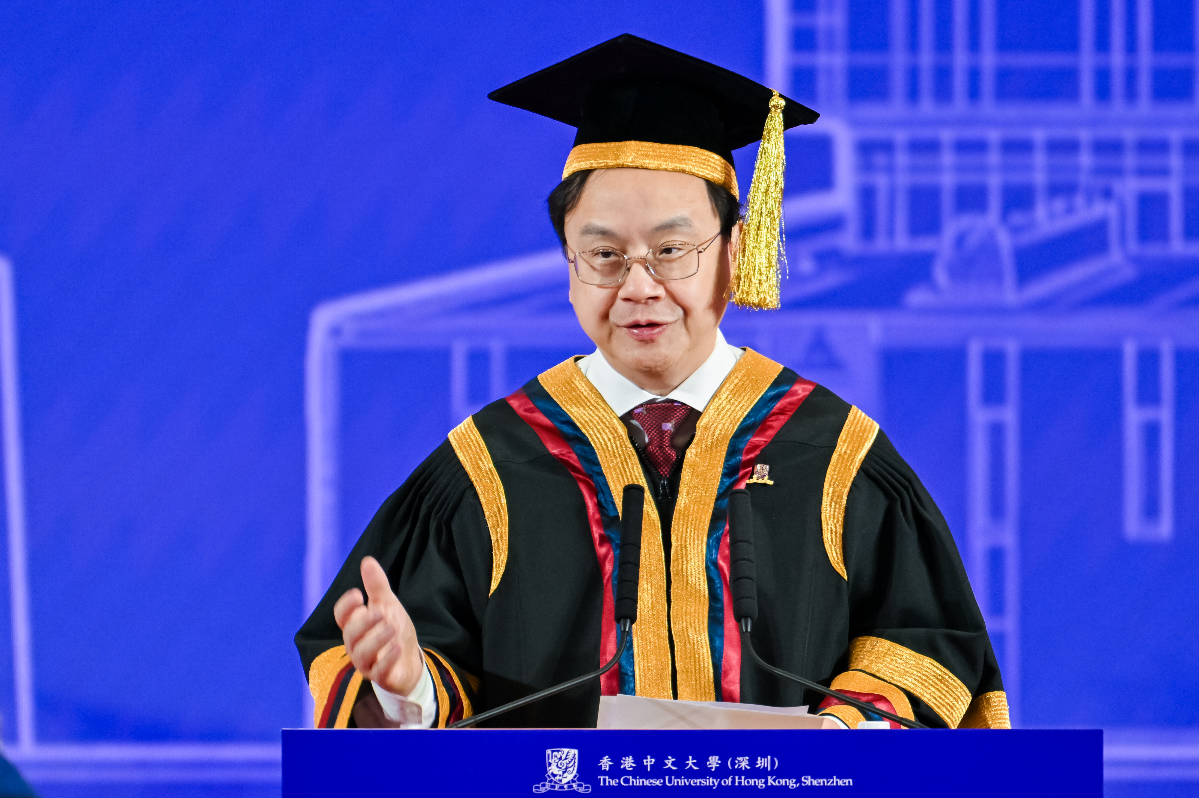 香港中文大学（深圳）理事长、香港中文大学校长卢煜明教授致辞