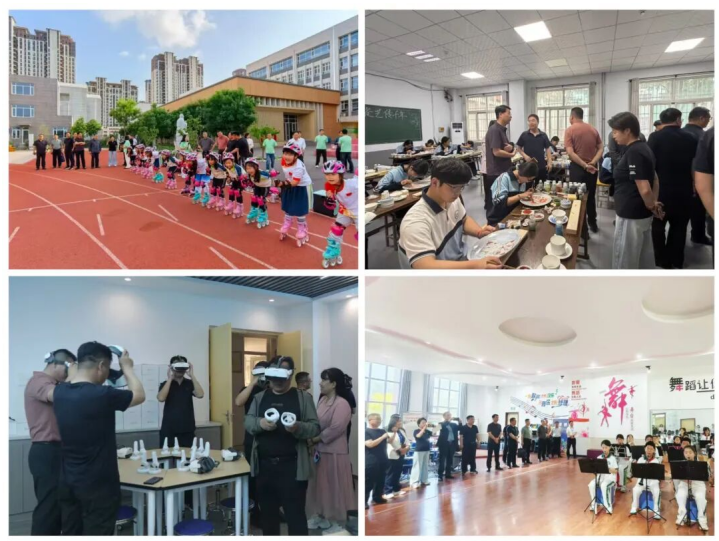 河北师范大学教育集团、张家口市康保县教育同仁到宁晋县考察交流