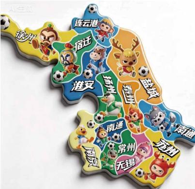 十三太保拼图冰箱贴