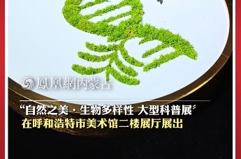“自然之美·生物多样性 大型科普展”在呼和浩特市美术馆二楼展厅展出