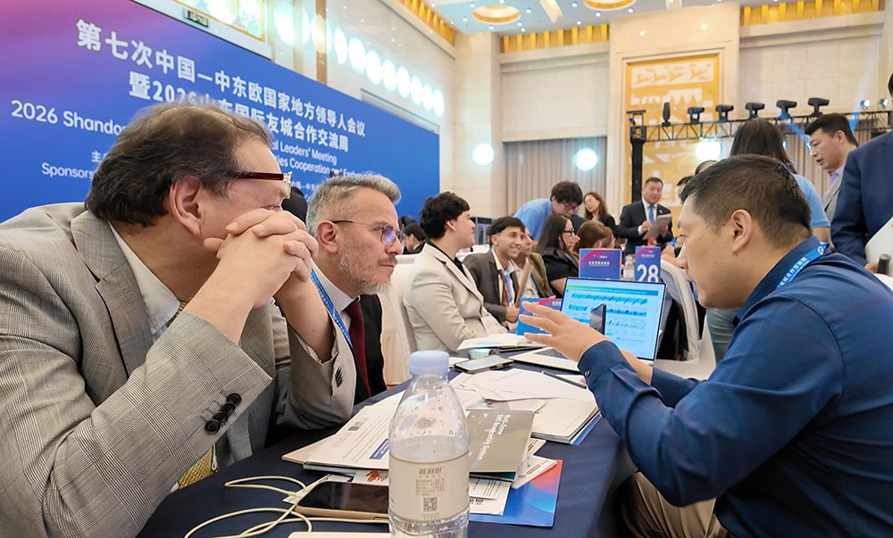 企业对接洽谈会现场