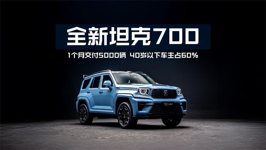 1个月交付5千辆，40岁以下车主占60%，全新坦克700是怎么做到的？