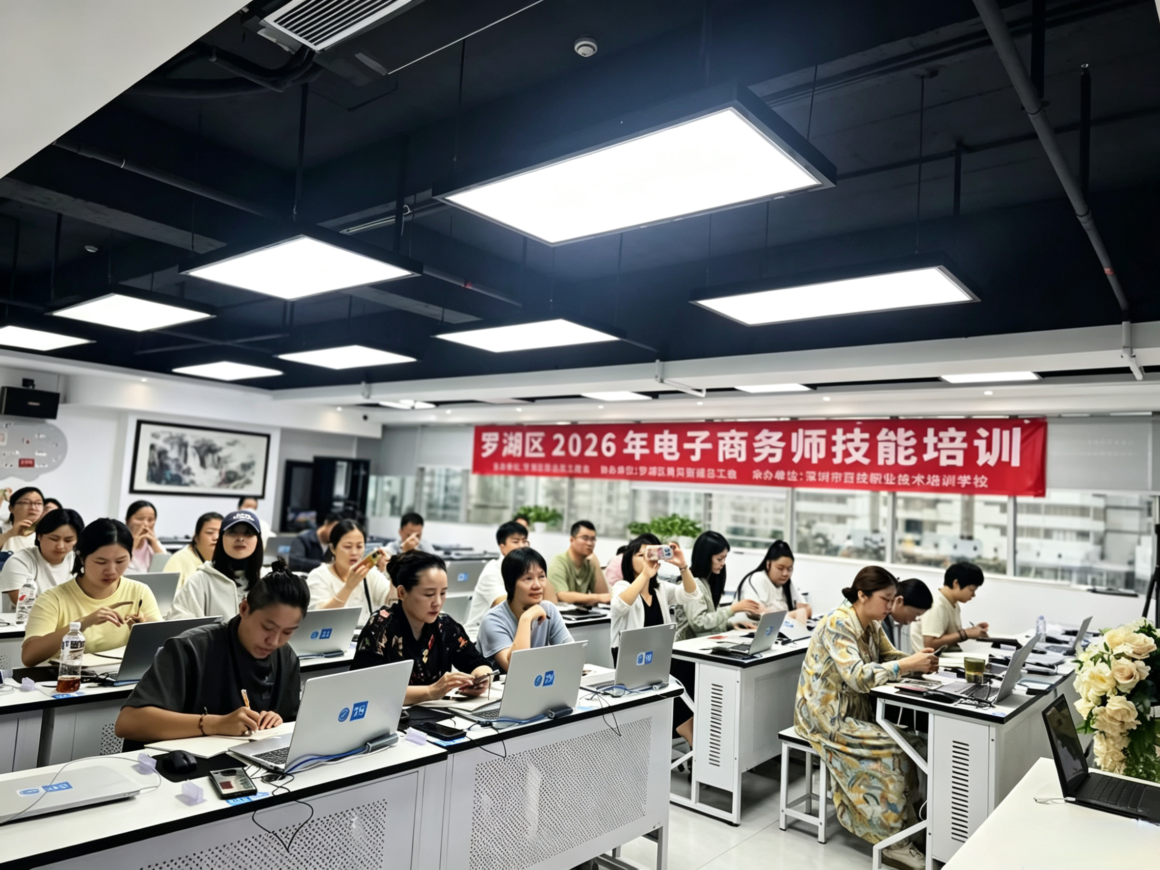 罗湖区新业态工联会举办电子商务师技能培训