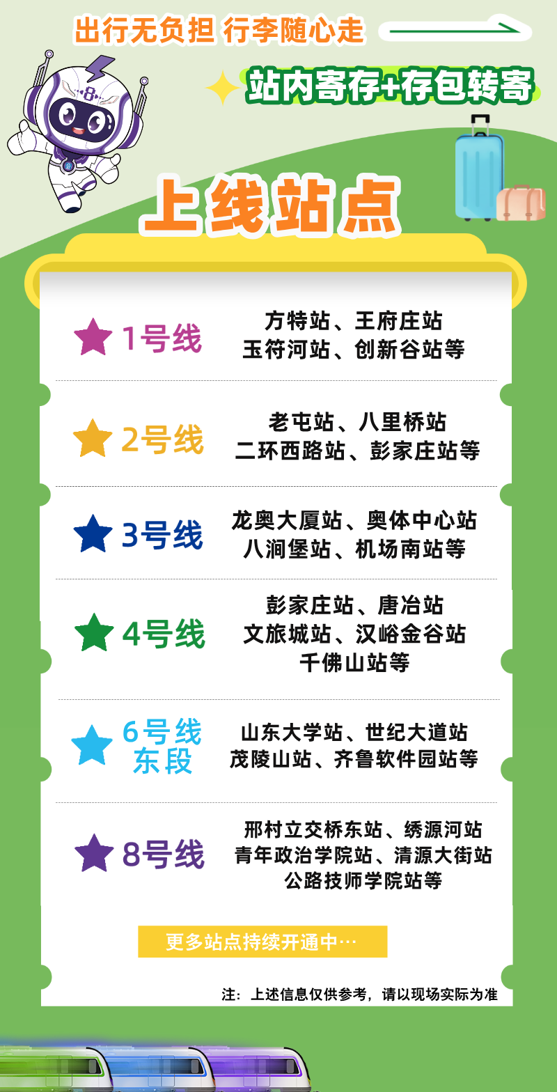 想乘客所想,济南地铁上线智能寄存服务