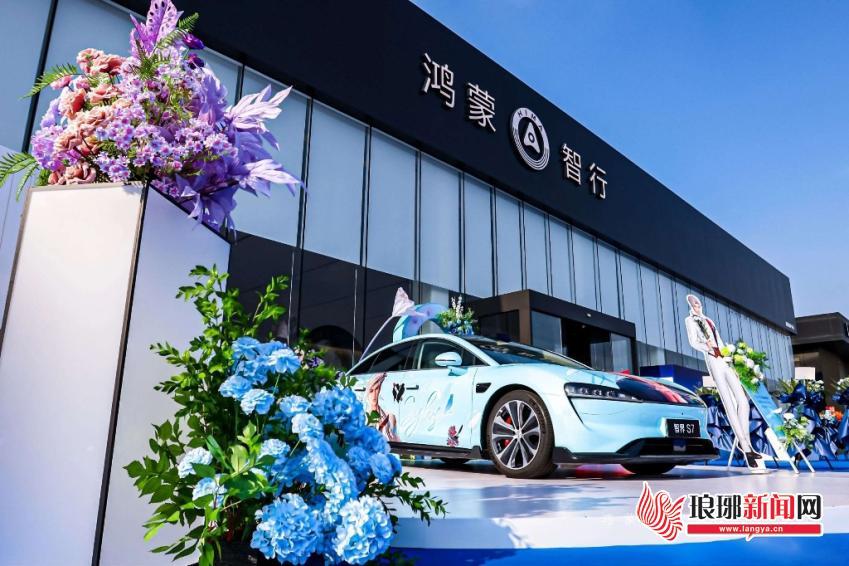 位于盛庄街道沂河路汽车贸易集聚区的华为鸿蒙智行用户中心