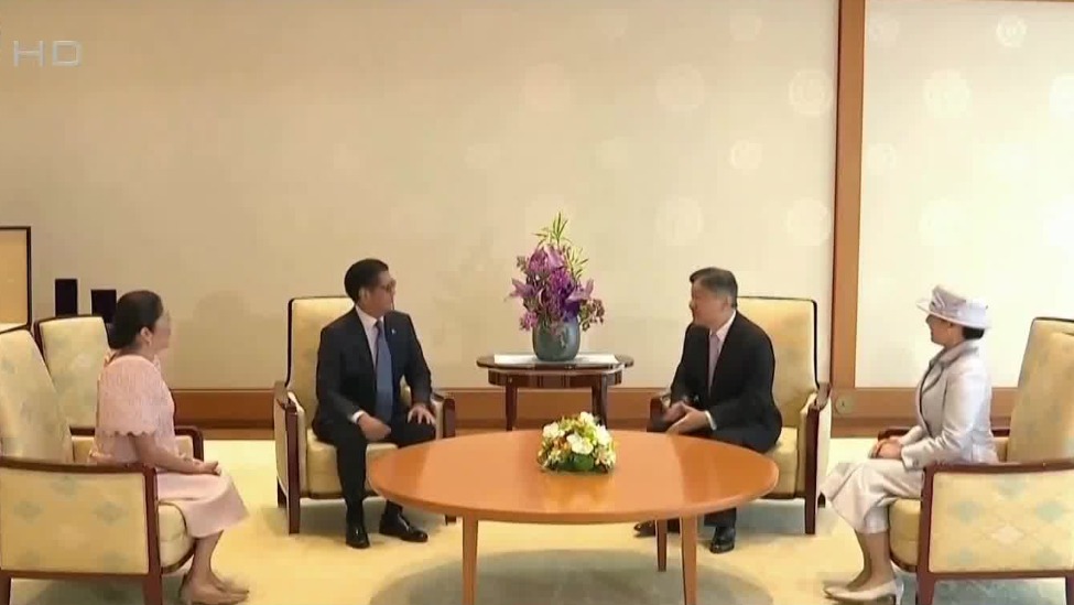 日本天皇天后以国宾礼迎接菲律宾总统马科斯夫妇