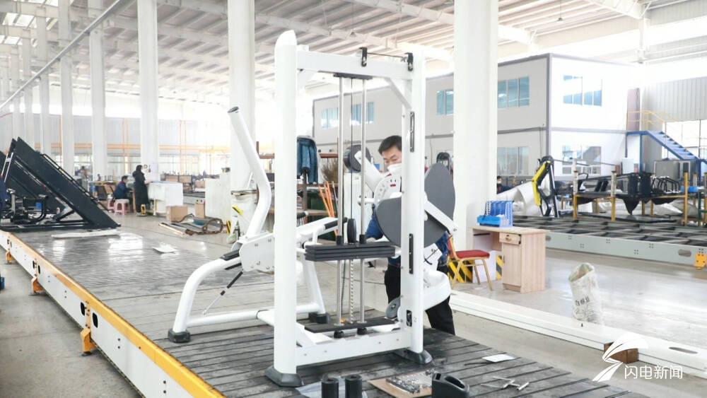 图/德州宁津健身器材产品远销170多个国家和地区