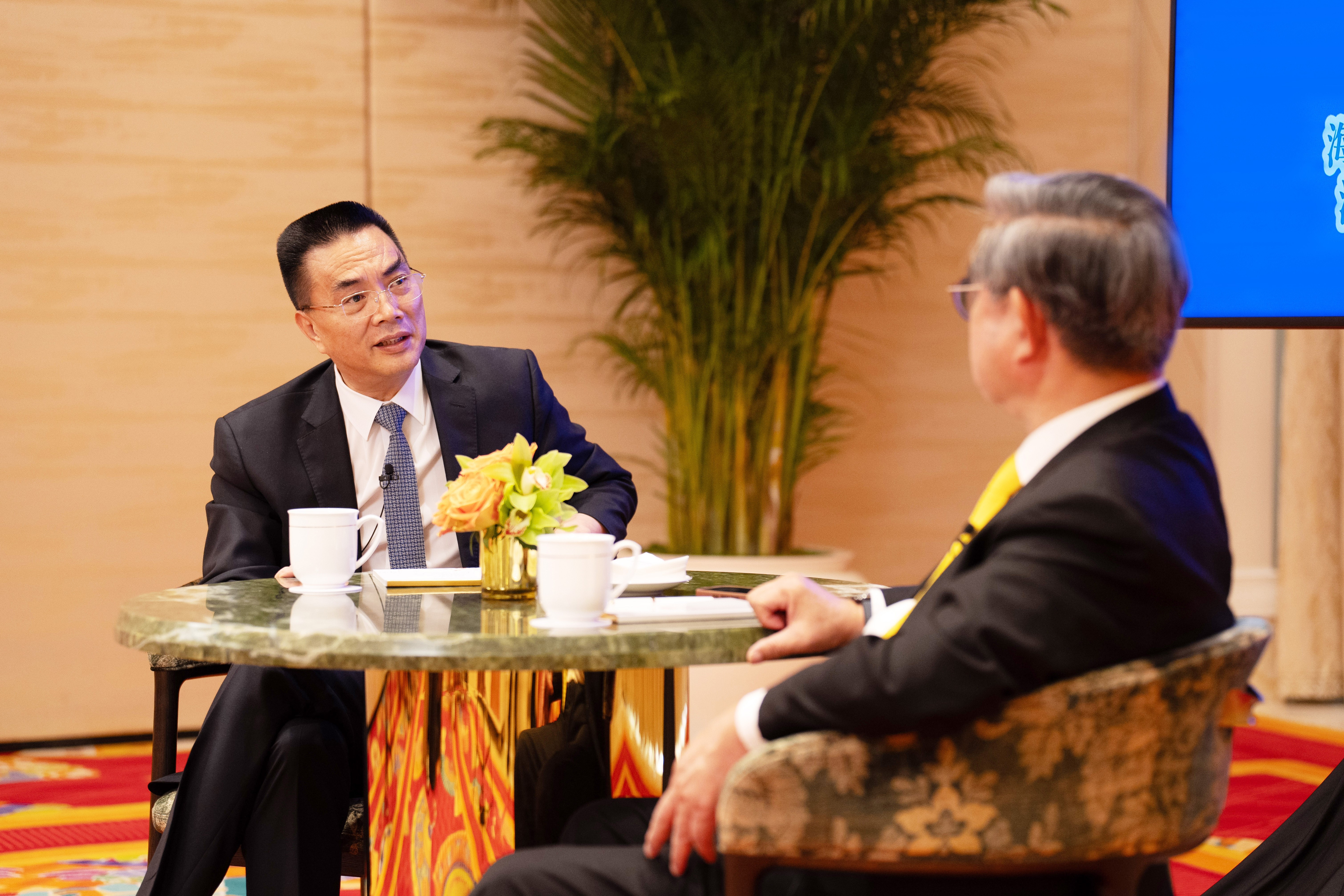 全國政協常委張宗真對話臺灣新黨主席吳成典