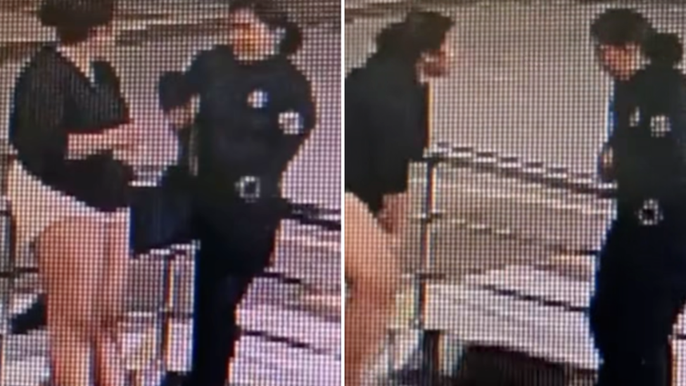 委内瑞拉女警调整配枪意外走火