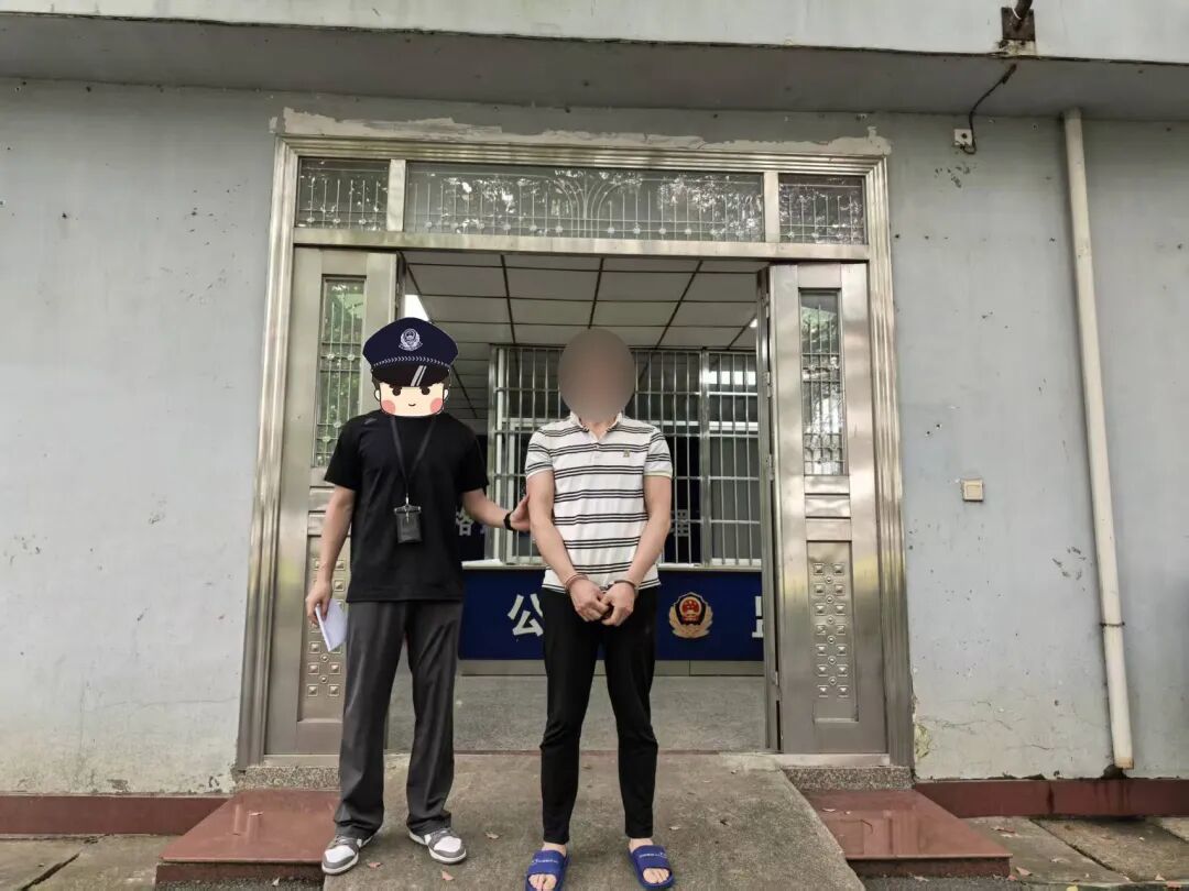 ▲陈某被民警抓获归案
