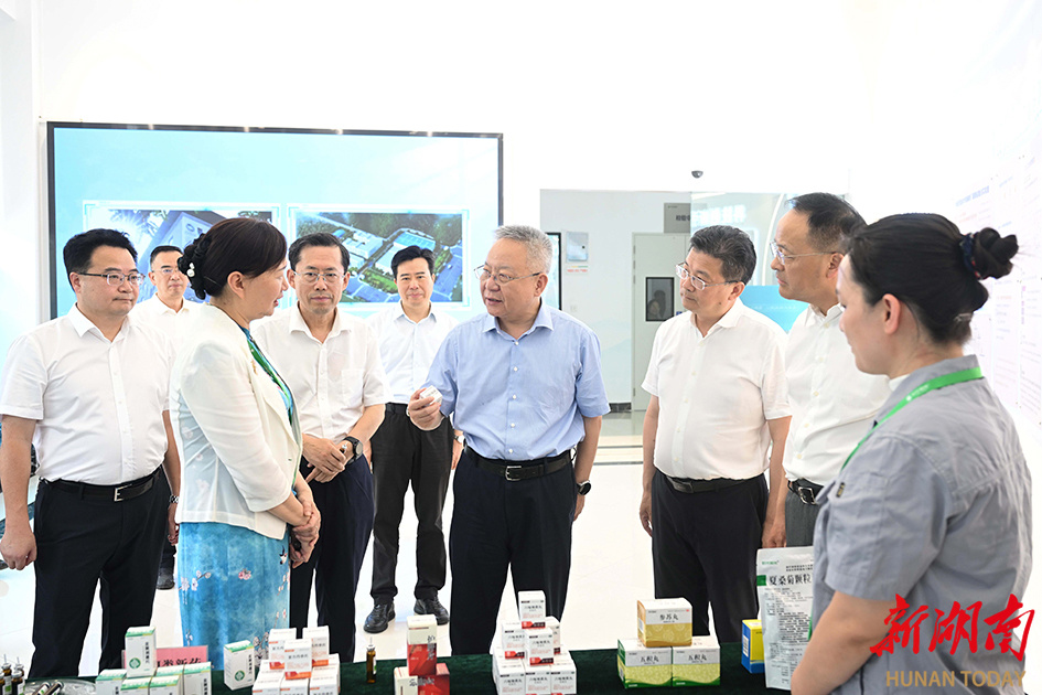 6月2日，沈晓明在湖南时代阳光药业股份有限公司调研。