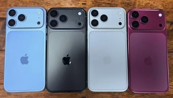 苹果iPhone 18 Pro Max机身亮相:实锤浅蓝、深红新配色