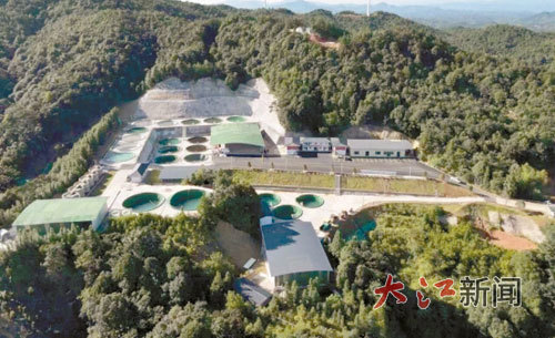 三丘田绿色矿山航拍图。