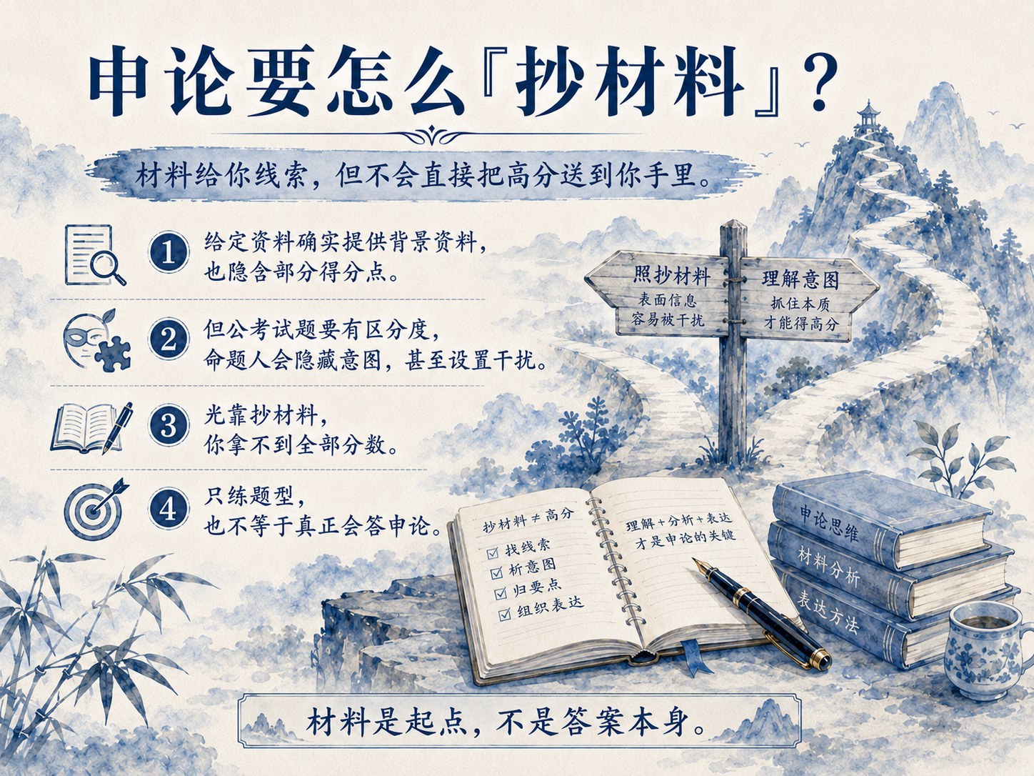 申论面试200问|申论要怎么『抄材料』？