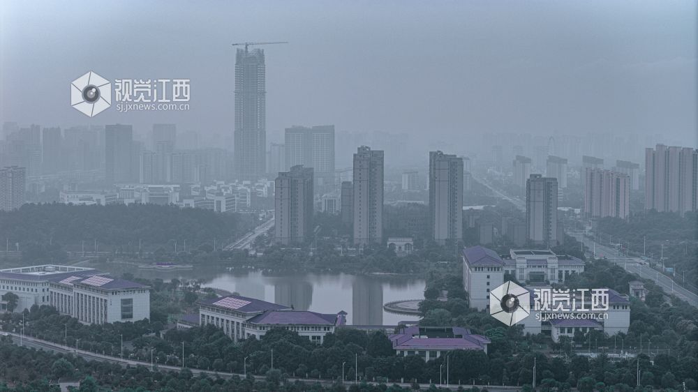 2026年6月10日，在江西省吉安市庐陵新区拍摄的画面。