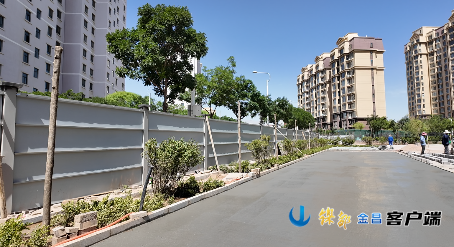 △金川区昌慧巷智慧停车场项目施工现场