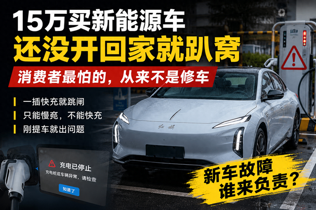 15万买新能源车有效突破，还没开回家就趴窝：消费者最怕的，从来不是修车