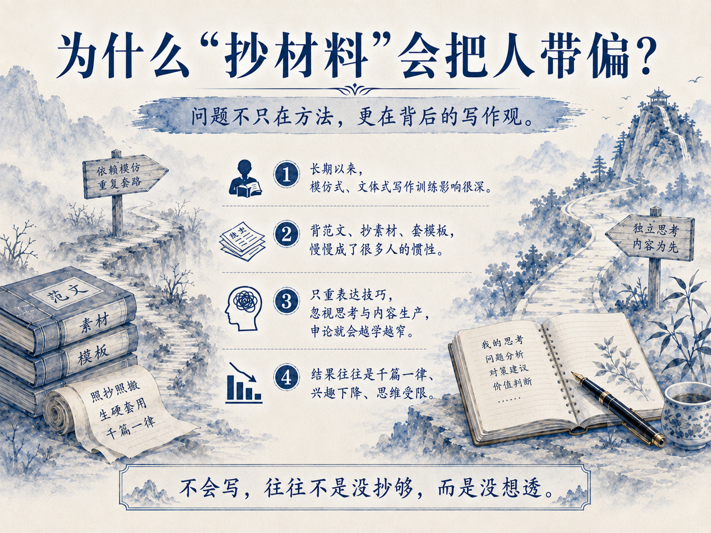 申论面试200问|申论要怎么『抄材料』？