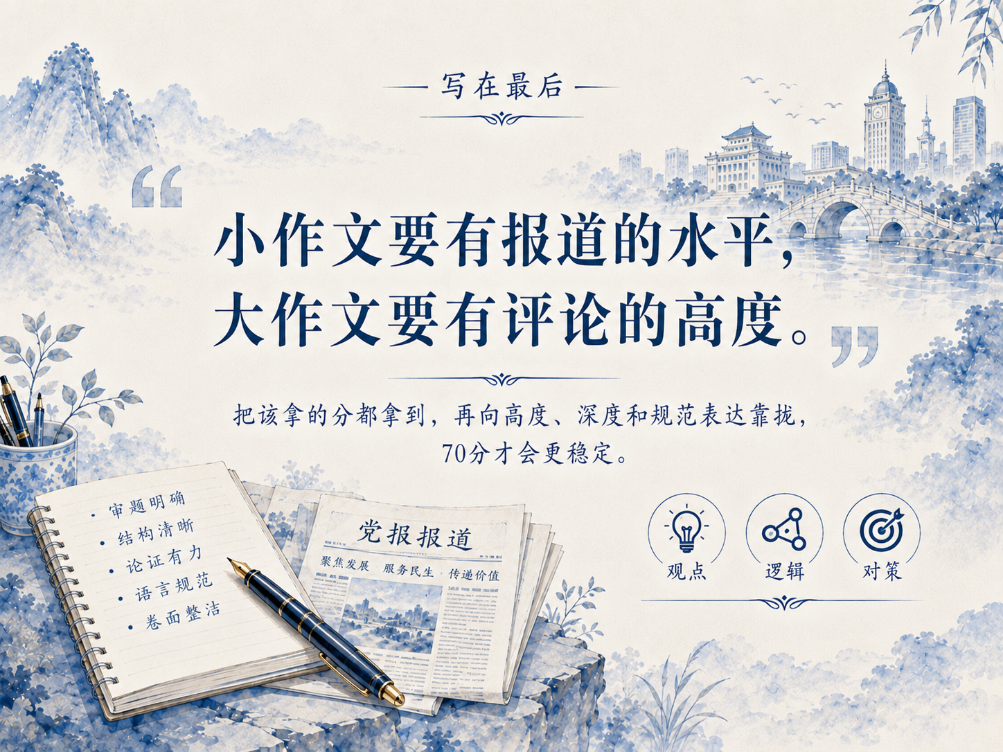 申论面试200问|省考申论学到啥程度才能保证上70?