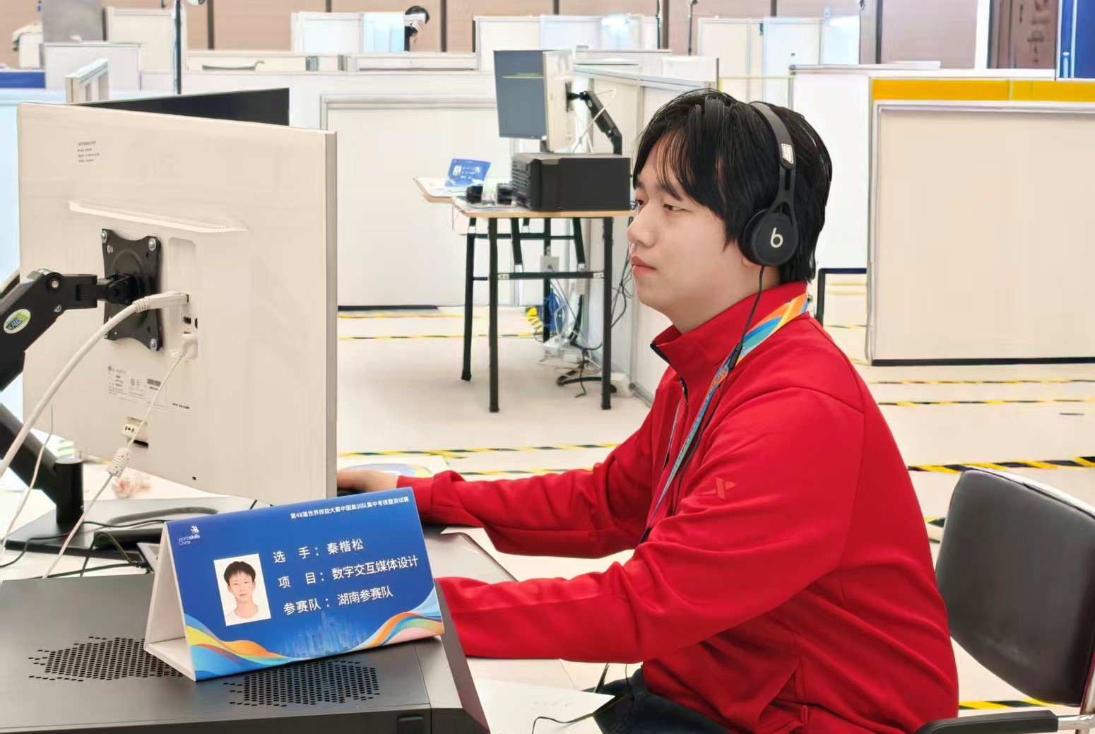 国家集中考核赛中的秦楷松