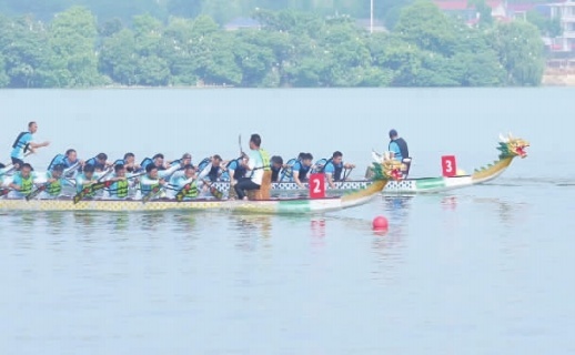 6月14日,“我要上龙超”2026年湖南省龙舟超级联赛望城选拔赛在千龙湖生态旅游度假区收官。活动组委会 供图