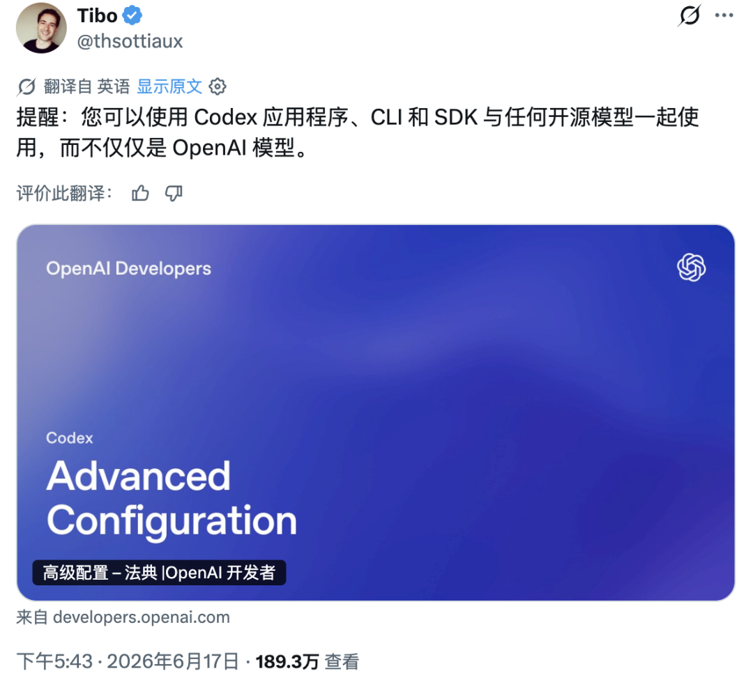 🔗 https://developers.openai.com/codex/config-advanced#oss-mode-local-providers
