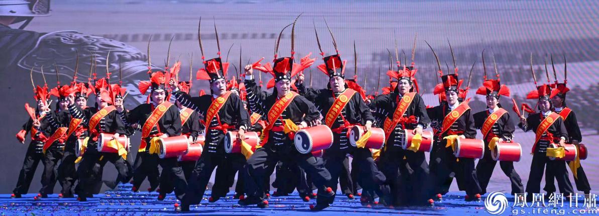 国家级非遗凉州攻鼓子气势磅礴，展现大漠雄风、边塞古韵。