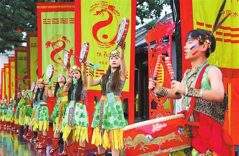 清水轩辕鼓表演