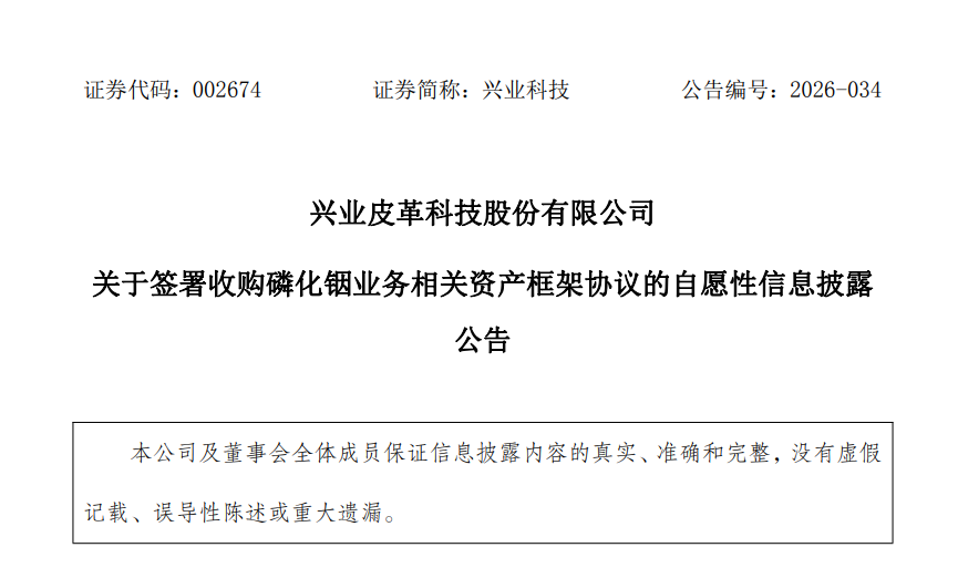兴业科技拟5500万元收购青岛立昂磷化铟业务相关资产(图1)