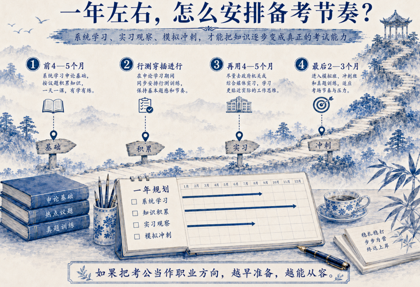 申论面试200问|3个月还是6个月？考公准备时间多长为宜？