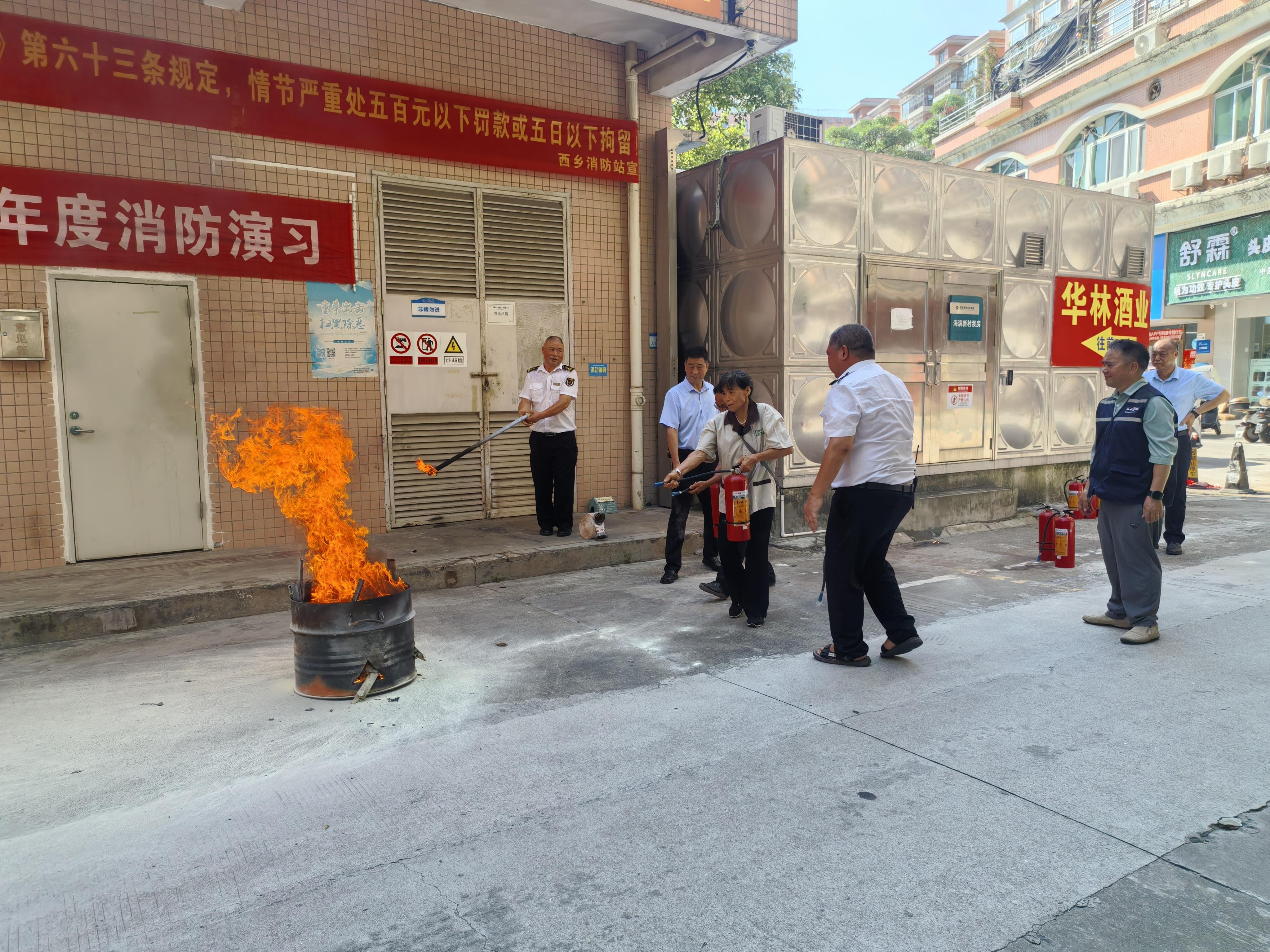 “火”速行动!西乡街道蚝业社区上演消防逃生“实景大片”