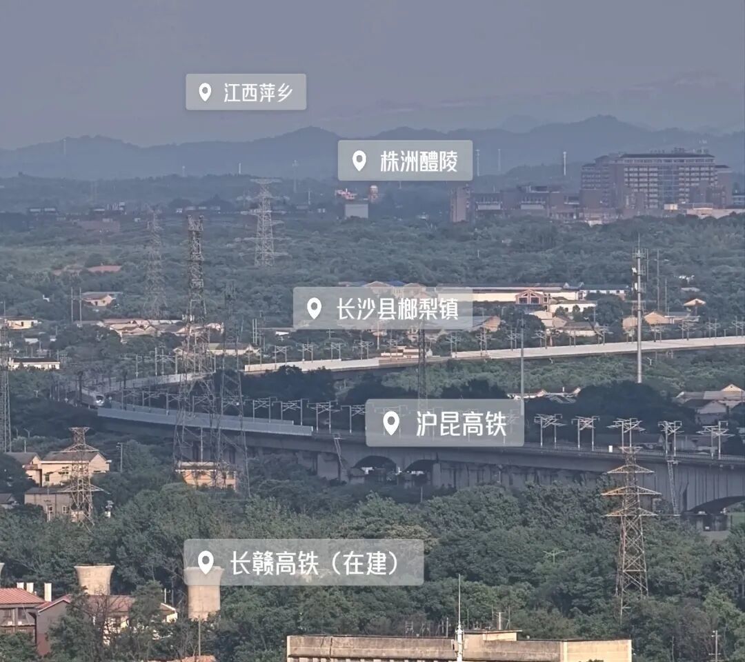 △长沙萍乡同框。图/殷嘉远
