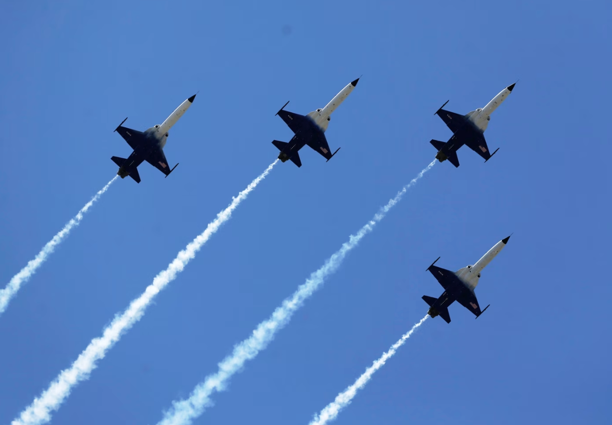 F-5战斗机在上周六的表演
