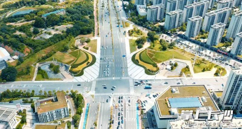 大王山片区主干道路焕然一新。均为长沙晚报通讯员 徐坤 供图