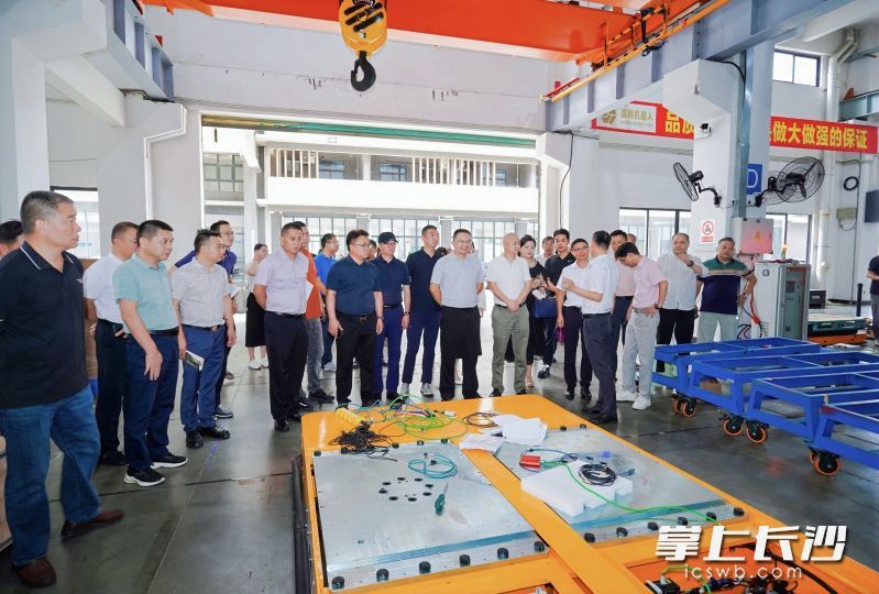 与会代表们到广东嘉腾机器人自动化有限公司、悍高集团股份有限公司等智能制造标杆企业观摩。