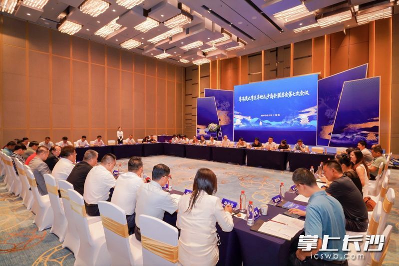 7月6日至7月7日，粤港澳大湾区异地长沙商会联席会第七次会议暨“湘聚佛山&middot;产融星城”产业对接活动在佛山顺德举行。 均为通讯员供图