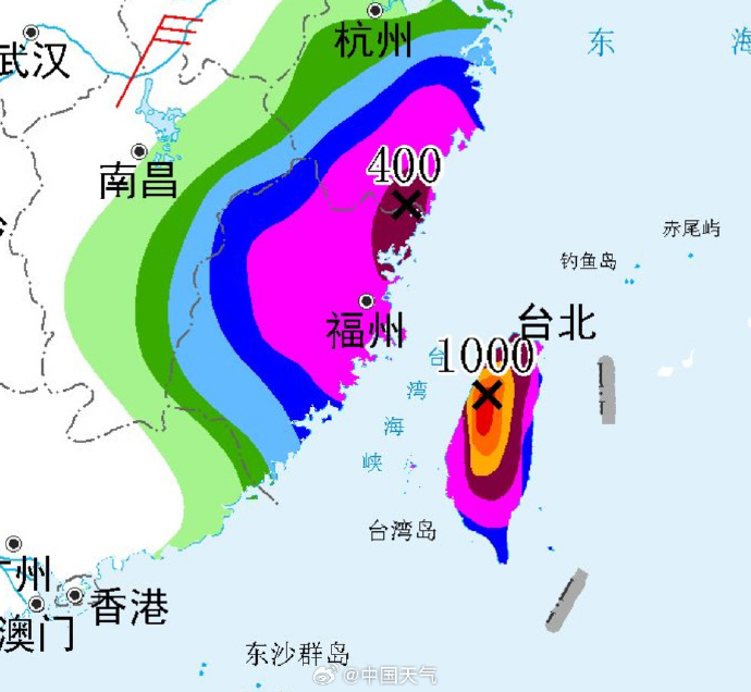台风“巴威”体型几乎可覆盖9个浙江,或正面登陆