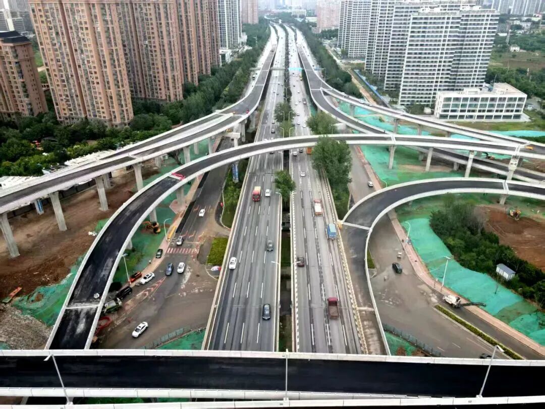 西安东站今日投运!陕建承建的西安东站高架快速路正式开放试运行