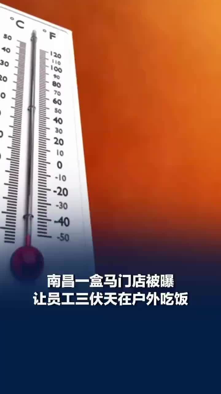 南昌一盒马被曝让员工三伏天在户外吃饭，盒马回应让员工三伏天户外吃饭：有用餐区，当时人较多，已有调整