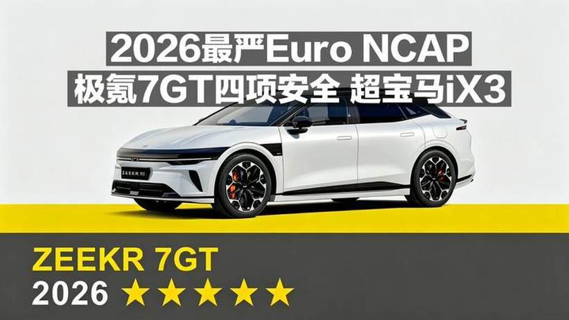 2026最严E-NCAP评测！极氪7GT四项安全超宝马iX3