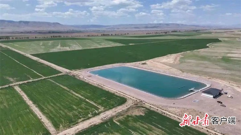 永昌县红山窑镇修建的蓄水池　本文图片均由金昌市水务局提供