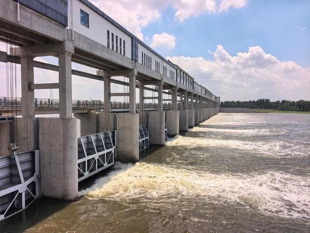 大汶河汶口坝拦河闸预泄