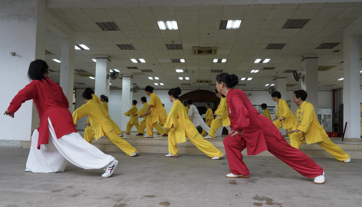 “习武修身・健享生活”深圳市南山区沙河街道深超总社区游龙拳队开展游龙拳交流体验活动
