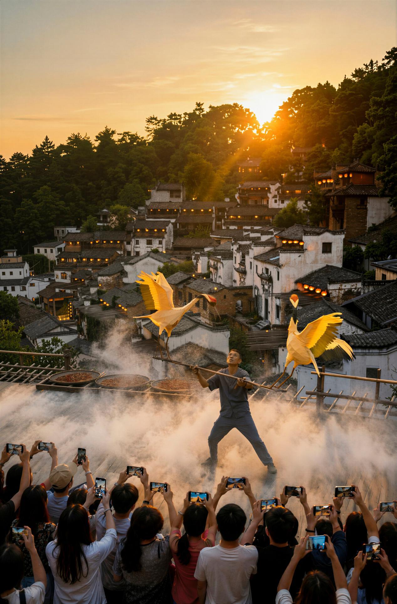 深耕夜间文旅业态 篁岭乡村非遗夜焕新上线