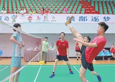 江西萍乡：省运会毽球赛在上栗收官（图）
