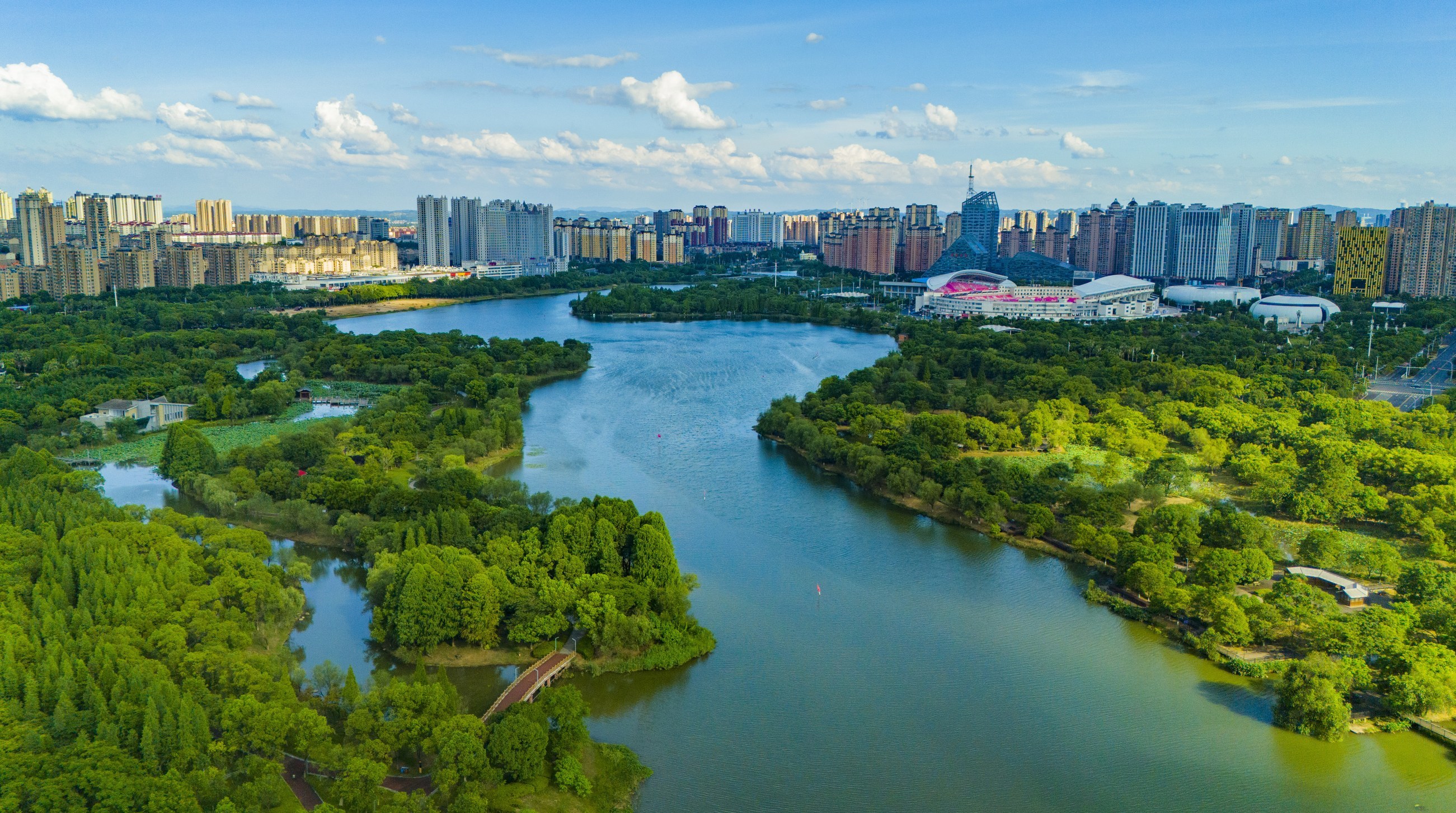 江西新余：城市公园风光如画（图）