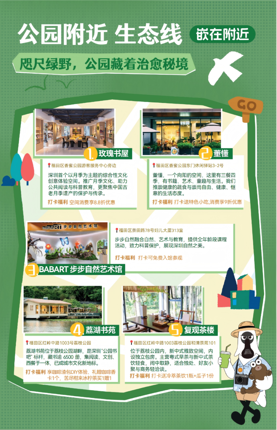 美在“附近”,“嵌”入你心 福田区嵌入式空间漫游路线出炉,集章有优惠