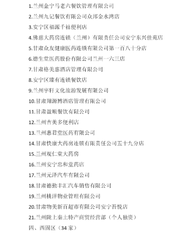 兰州今年首批放心消费承诺单位公示 有你常去的吗