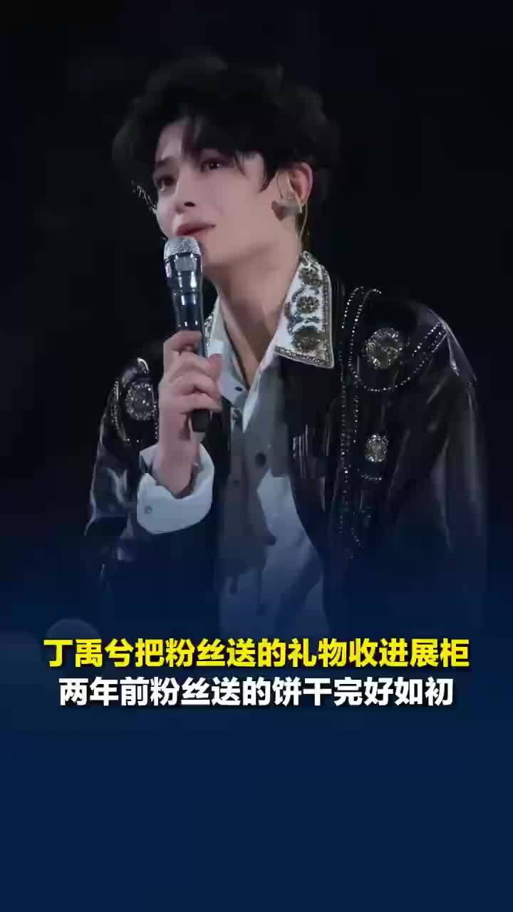 粉丝送的礼物丁禹兮有在好好保存