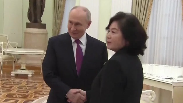 普京会见朝鲜外相
